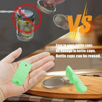 Mason Jar Opener and Canning Tool, Compatible with Mason Jar Lids, Releases Vacuum Seal on Wide Mouth and Regular Mouth, Magnetic Lid Lifter for Canning, Pickling (greener)