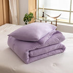 ROSGONIA Twin Comforter Set for College Girls Boys Lavender, 1 Boho Purple Comforter & 1 Pillowcase Lightweight Kids Comforter Soft Dorm Bedding