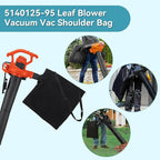 5140125-95 Leaf Blower Vacuum Vac Shoulder Bag Compatible with Black & Decker BV2900 BV3100 12 Amp Vacuum - Leaf Mulcher Bags Leaf Collection Bags Replaces 5140117-99, 2 Pack