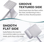 KITEXPERT Meat Tenderizer Hammer with Comfortable-Grip Handle, Dual-side Mallet for Kitchen, Heavy Duty Pounder For Tenderizing Steak, Beef and Fish, Mint Green
