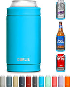 DUALIE 3 in 1 Insulated Can Cooler - 15+ Colors - Universal Size for 12 oz Cans, Slim Cans, and Bottles