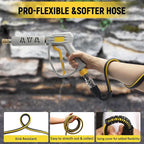 Power Washer Hose 40ft - 1/4" Non Kinking Flexible Pressure Washer Hose,3600psi M22-14mm High Pressure Hose Extension Replacement With Stainless Steel Quick Connect Fittings