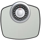 Adamson A25 Scales for Body Weight - Up to 400 LB - 5.3" Dial on 13.77" x 14.17" Platform - Anti-Skid Rubber Surface - High Precision Bathroom Scale Analog - Durable with 20-Year Assurance - Grey
