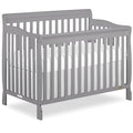 Dream On Me Ashton 4-In-1 Convertible Crib In Storm Grey, Greenguard Gold, JPMA Certified, Non-Toxic Finishes, Features 4 Mattress Height Settings, Made Of Solid Pinewood