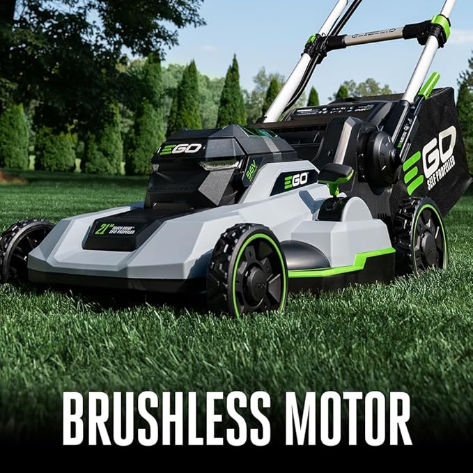 EGO POWER+ Electric Lawn Mower, Self-Propelled Cordless with Touch Drive, Includes (2) 56V 4.0Ah Batteries and Rapid Charger – LM2122SP-2