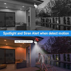 Security Camera Outdoor 2K 4MP, Hosafe WiFi Home Security System Video Surveillance IP Camera, Floodlight Motion Detection, Pan Tilt Auto Tracking, Two Way Audio, Color Night Vision, Waterproof