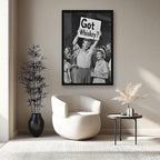 UXCBIA Got Whiskey, Black And White, Alcohol Speakeasy Poster, Prohibition, Protest Art Canvas Poster Bedroom Decor Sports Landscape Office Room Decor Gift Black Frame 08x12in(20x30cm)