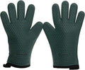 KITCHEN PERFECTION Silicone Smoker BBQ Gloves - Heat Resistant Oven Mitts | Waterproof, 5-Finger Design For A Better Grip, for Pitmasters, Meat Smoking, Grilling, Cooking, Frying Turkey | Grill Gift