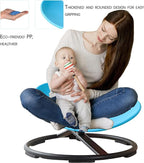 Autism Kids Swivel Chair,Sensory Spinning Chair for Kids,Toddler Spinner seat Carousel Spin Sensory Chair for Kids,Training Body Coordination,Metal Base Non Slip Safer (Orange)