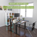 Standing Desk Adjustable Height Desk,63x30Inches, Stand Up Desk Table for Home Office, Home Office Computer Desk,Memory Preset,Height adjustments from 28" to 46"