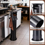 18L Coffee Knock Box Large Capacity Floor, Espresso Grounds Bin | Large Capacity Floor, with Brush, Towel & 25 Bags for Coffee Shops/Bars/Home (35×9.8×9.6in)