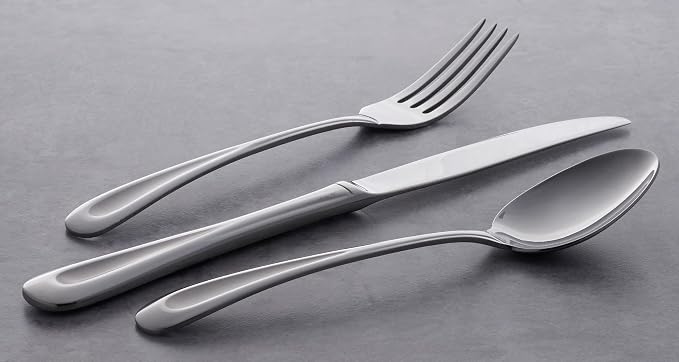 Oneida Satin Sand Dune Dinner Forks Silverware Set for 4, Flatware | Satin finish, dishwasher safe | cutlery set for kitchen and dining, utensil set, rust resistant, kitchen essentials