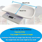 Digital Pet Scale,Puppy Scales for Weighing,Baby Scales for New Pets Only | Digital Small Animals Scales for Weighing,Whelping Supplies,Kitten Scale for Newborn Dog Cat Crawl Pet,Capacity up to 33 lb