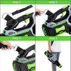 Car Drying Nozzle for EGO Leaf Blower Work for EGO 530 575 580 615 650 765 670 1 Pack + Shoulder Strap