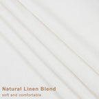 Likiyol Linen Valances for Windows Farmhouse Ruffle Valance Rustic Country Window Valances Light Filtering Kitchen Curtains Rod Pocket Valance Curtains for Bathroom Cafe, Linen White, 52" W X 18" L