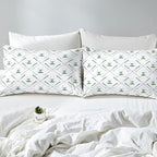 Erosebridal Golf Comforter Set Full Size Golf Club Bedding Set Sport Game Athlete Grass Leaf Branches Down Comforter for Men, Room Decorative 3 Pieces Comforter with 2 Pillow Cases, White