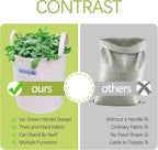Lawn Garden Clippings Bags Yard Waste Bins Reusable Bags Leaf Container and Trash Bag With Two Carry Handles Two Size (Bigger size)