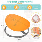 Sensory Spinning Chair for Autism Kids Sit and Spin Chair for Kids ADHD Chair Training Body Coordination Kids Swivel Chair Autism Sensory Products (Orange)
