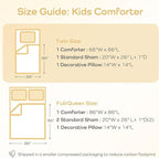 Mi Zone Kids Twin Comforter Set, Celestial Metallic Comforter Set Starry Sky, Moon & Sun Comforter, All Seasons Lightweight & Fluffy Comforter Bed Set, 1 Sham, Celia, Twin Charcoal/Gold 3 Piece