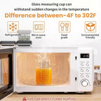 Graduated Glass Measuring Cup With Handle 1000ML (32Oz, 4Cups) | High Borosilicate Liquid Measuring Cup for Baking Cooking Kitchen V-Shaped Spout Glass Measuring Beaker Easy To Read