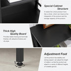 HOMISSUE Bookshelf, 6-Tier Bookshelf, Rustic Wood Metal Bookshelves and Bookcases, Freestanding Open Bookshelf, Industrial Tall Bookcase for Home Office, Living Room and Bedroom, Black