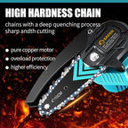 Saker Mini Chainsaw,Portable Electric Chainsaws Cordless,Handheld Chain Saw Pruning Shears Chain Saws for Tree Branches,Courtyard,Household and Garden,Christmas Gifts for Men Dad Husband Women