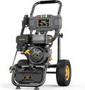BLUBERY 3500 PSI Gas Pressure Washer, 2.6 GPM Heavy Duty High Power Washer, 30Ft Pressure Hose&Soap Tank,5 Pressure Nozzles,Black