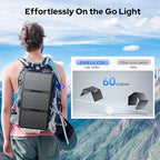 30W Solar Panel Charger YT30 Foldable Solar Panel IP65 Waterproof Solar Charger with QC3.0 USB & DC Output(10 Connectors) 24% High Efficiency for Outdoor Camping