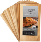 Wider 12 PK, Cedar Planks for Grilling Salmon, Better Smoking, Add Smoky Flavor to Salmon, Veggies, Restaurant Quantity