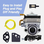 Carburetor Kits Fits for Ryobi RY38BP 38cc Backpack Blower Replaces 308054129
