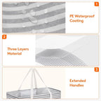 Lifewit Extra Large Tote Bag, Reusable Grocery Bags with Metal Wire Frame and Handles