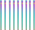 Stainless Steel Chopsticks,Reusable ,Dishwasher Safe , Easy to Use（9 PCS,Rainbow）