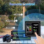 NOVOPAL 5000 Watt Pure Sine Wave Power Inverter DC 24V to AC 110V 120V Rv Inverters with 1 USB Port-16 feet Remote Control, LCD Display for Truck, Hurricane, Home