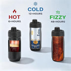 5 In 1 Beer Can Cooler Bottle Holder with Drinking Spout Lid for 12oz Regular, Slim Skinny Cans Bottles,Sealed Insulated Double Wall Vacuum Stainless Steel Can Keeps Your Drinks Cold(Black)