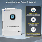 ECO-WORTHY 10KW Output Home Off-Grid Solar Power System: 30.72kwh Server Cabinet with Communication Lithium Battery, Large Capacity, More Freedom.4920W Monocrystalline Photovoltaic Solar Panel Matrix.