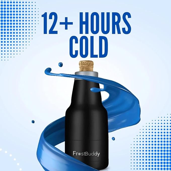 Frost Buddy Chubby Buddy Beer Bottle Cooler - Fits 12 oz Bottles (Mexico) | 20x colder, cold up to 24 hrs | World-first insulated beer bottle cooler | Non-slip bottom