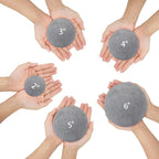 Skyflame 12PCS Fireplace Ceramic Balls, Mixed of 4 Sizes Fire Pit Balls Set for Indoor and Outdoor Fire Tables or Fireplaces Accessory,Gray