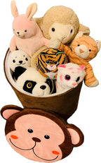 Storl Organizer Storage Stool for Toy and Cloth and Kids Stool (Frog, 12Wx13H)
