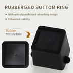 IAOSEN Knock Box Square High Sidewall Design Espresso Knock Box Shock-absorbent Knock Box Espresso with Removable Knock Bar and Non-Slip Base Espresso Accessories for Home/Office