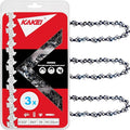 KAKEI 14 Inch Chainsaw Chain .325" LP Pitch .043" Gauge 59 Drive Links for Husqvarna 535iXP, Milwaukee M18 FUEL(2826-20T), Dewalt DCCS674-49162820, N59, 80TXL059G (3 Chains) - Semi Chisel