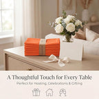 Urban Villa Cloth Napkins Cotton 20x20 (Set of 12) Orange