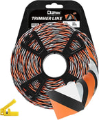 Cluparis 381-Feet Super Heavy Duty Trimmer Line .095-Inch-by-1-Pound Twist Pro Trimmer Line Bulk 3-Component Tri-Extrusion Weed Eater String with Super Line Cutter
