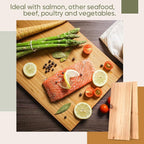 Landical 3/6/10/13/20 Pcs XL XXL Large Cedar Plank for Grilling Salmon Thicker Design Full Filet of Meat Fish Veggies Adding Extra Smoke and Flavor Soaking Fast Easy to Use(3 Pcs,15 x 7 Inches)