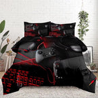 Gaming Comforter for Boys Teens,Game Bedding Sets Twin,Kids Gamer Comforter Set,Video Game Bedroom Decor,Gamepad Controller Duvet Insert All Season 3 Piece 1 Comforter and 2 Pillowcases