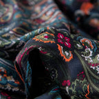ABREEZE Luxury Vintage Black Duvet Cover Sets Damask Paisley Bedding Set Retro 100% Brushed Cotton Zipper Closure Bedding Collection Full Size