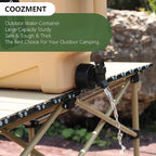 COOZMENT 3.2 Gallon/5 Gallon Water Containers with Spigot, BPA Free Water Jug, Military Green Water Tank, Multifunction Water Storage Containers for Camping Outdoor Hiking,Emergency Storage