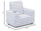 GAP GapKids Upholstered Chair, Grey/White