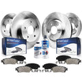 Detroit Axle - Brake Kit for 90-96 Subaru Legacy, Front and Rear Disc Brake Rotors Ceramic Brake Pads 1990 1991 1992 1993 1994 1