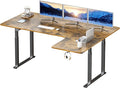 Dripex Standing Desk, 63"/ 71" L Shaped Desk Adjustable Height, Electric Corner Stand Up Desk Large Home Office Desk Computer Workstation, Dual Motor Sit Stand Desk 4 Legs, Super Stable
