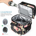 MIYCOO Lunch Bag for Women & Men, Expandable Double Deck Lunch Box, 15L | Leakproof & Waterproof, Portable, Large Soft Insulated Cooler bag for Adult, Work, Camping, Beach, Picnic, Travel